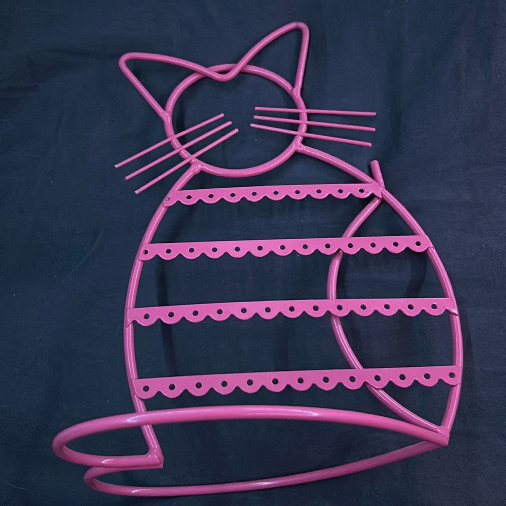 cat earring holder